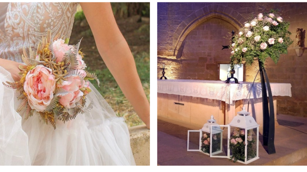 Ramo de novia rosa pomposo ramo-novia-bodas-iglesias-decoración-boda