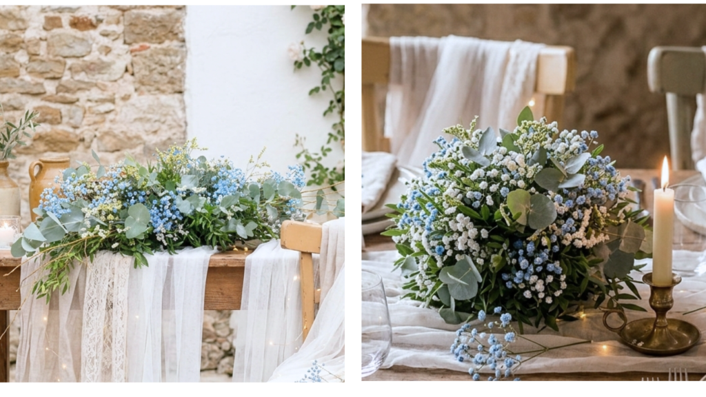 Arreglos florales para boda con flor seca flor-seca-elegantes-decoración-boda